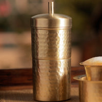 Hammered Brass South Indian Filter Matt Finish