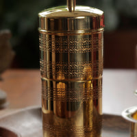 Glossy Etched Brass South Indian Filter