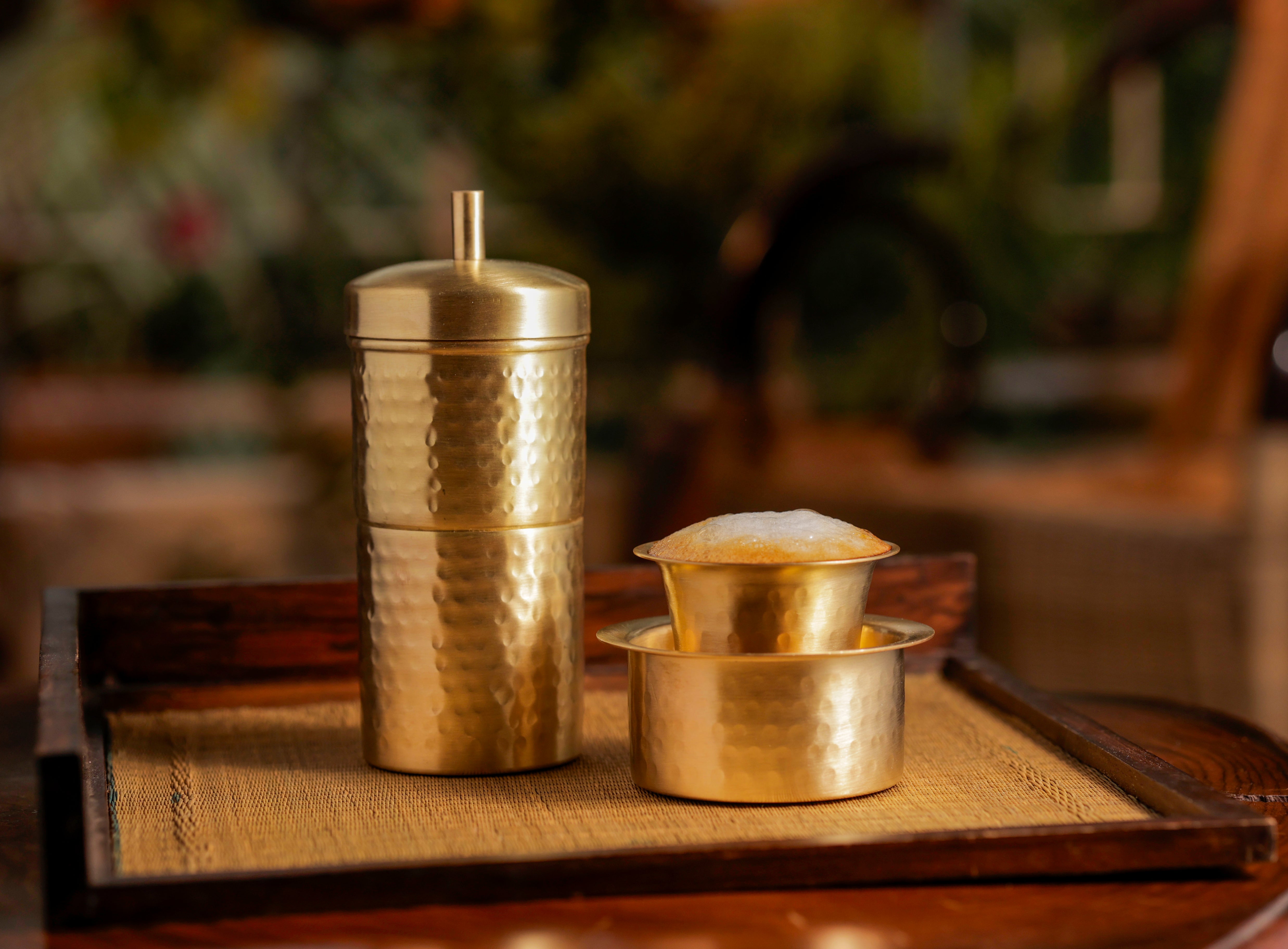 Brass Filter Coffee Maker Brass Filter Medium - Brushed Matte Finish