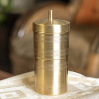 Etched Brass South Indian Filter Matt Finish