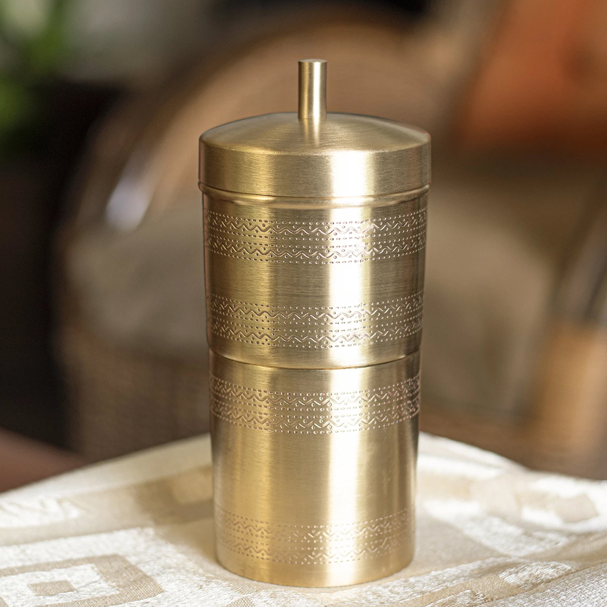 Handmade Brass Samavar Set - Traditional Style Gift