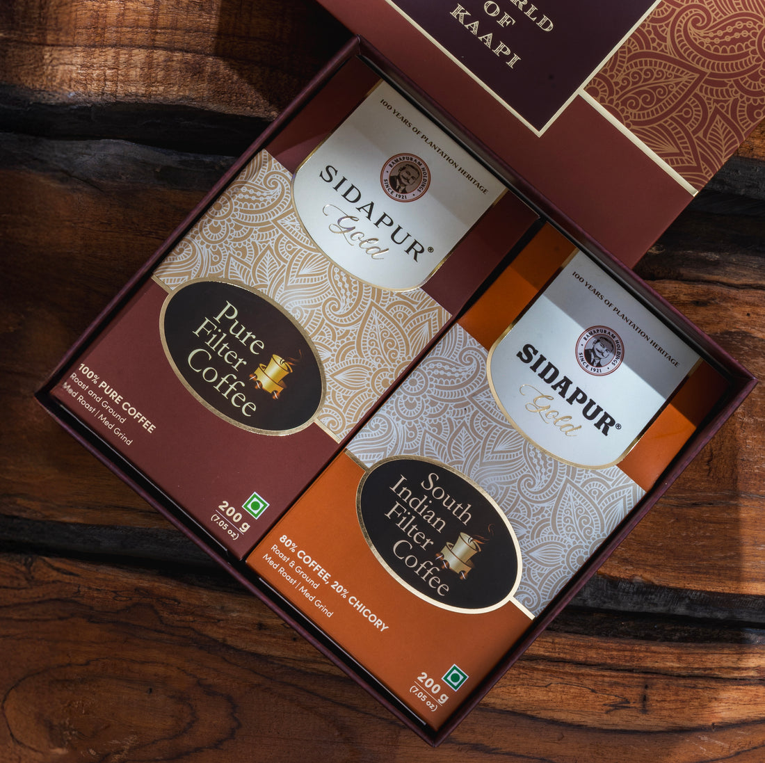 World of Kaapi - Sidapur Gold - South Indian Filter Coffee Gift Box
