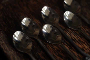 Rustic Stainless Steel Spoon - Set of 6